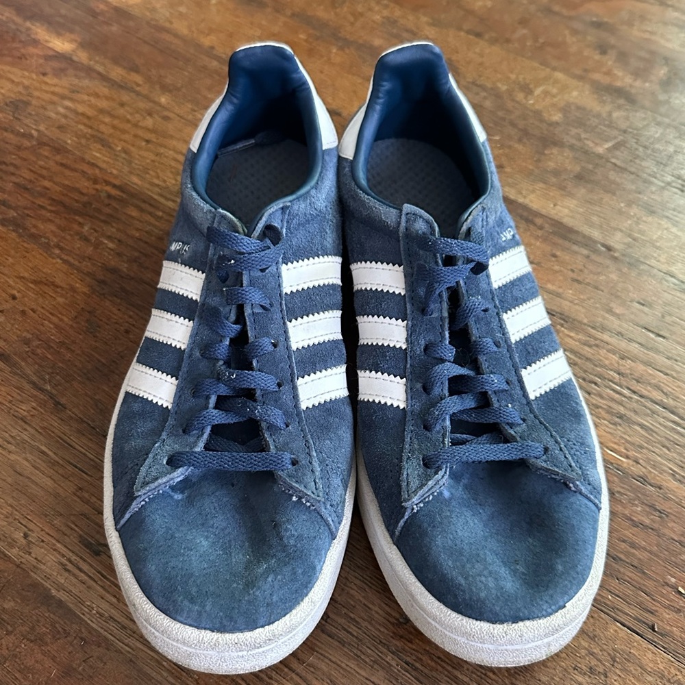 Adidas Blue Suede Sneakers